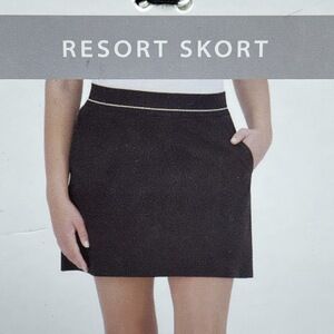 Soybu Women's M Resort Skort Black Nylon Spandex d1143